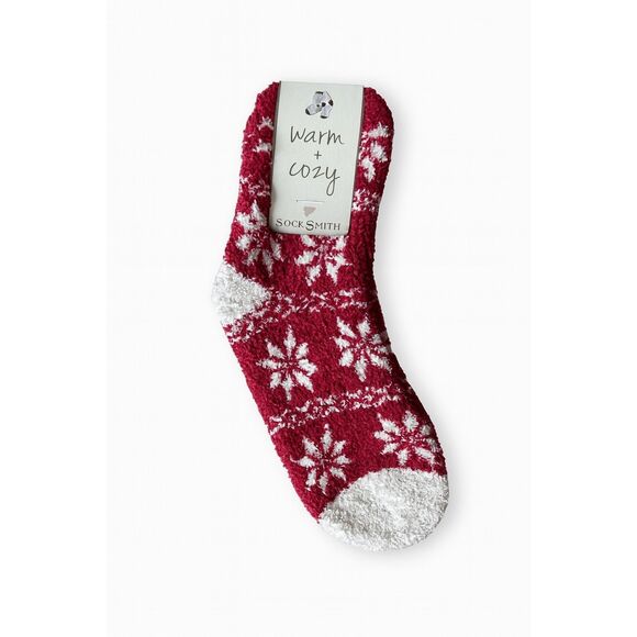 Socksmith Warm & Cozy Snowflake Socks NWT - Picture 1 of 2